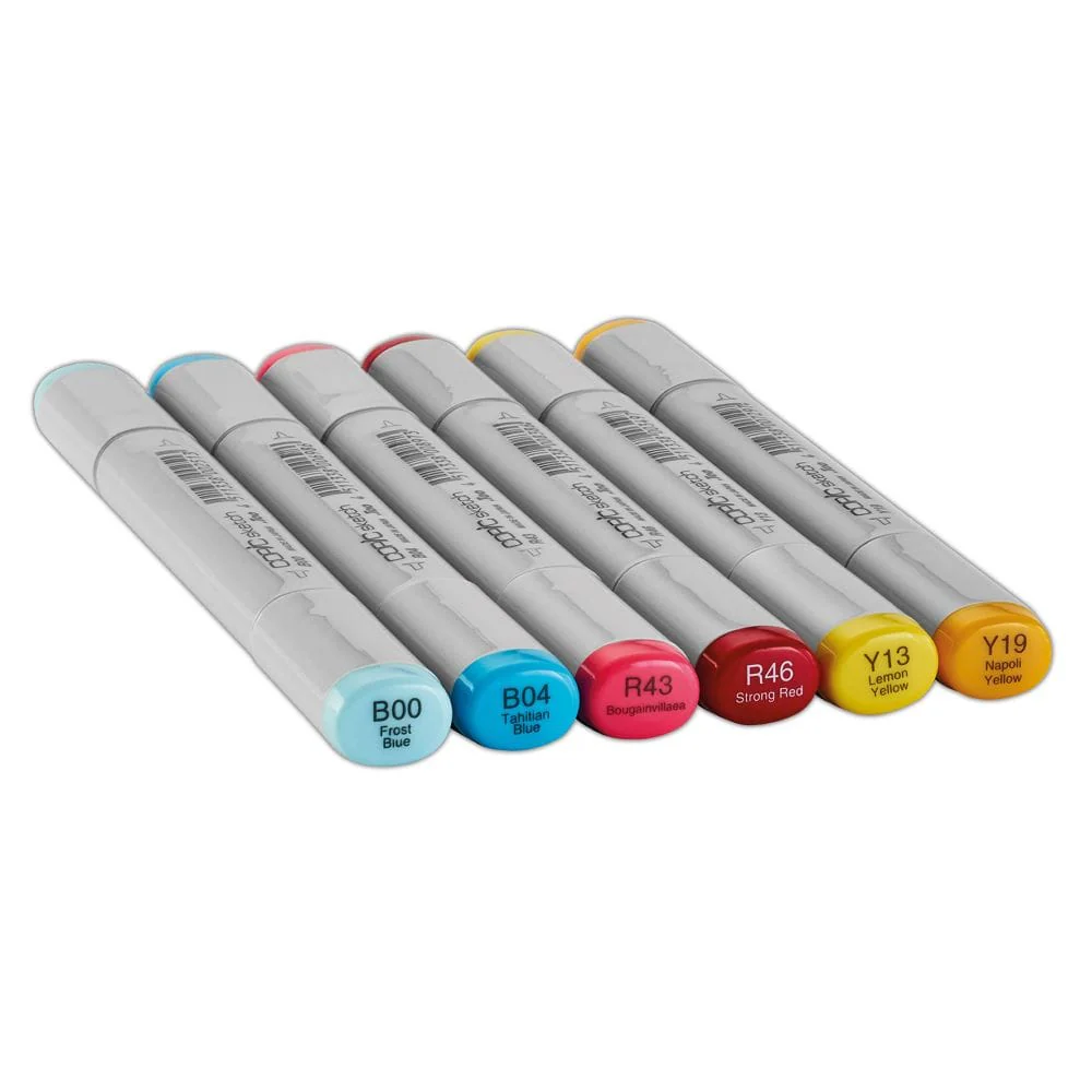 Copic - Sketch Markers - Set of 6 Colours - Perfect Primaries - Image 2