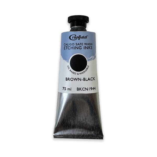 Cranfield - Caligo Safe Wash Etching Ink - 75mL Tube - Brown-Black