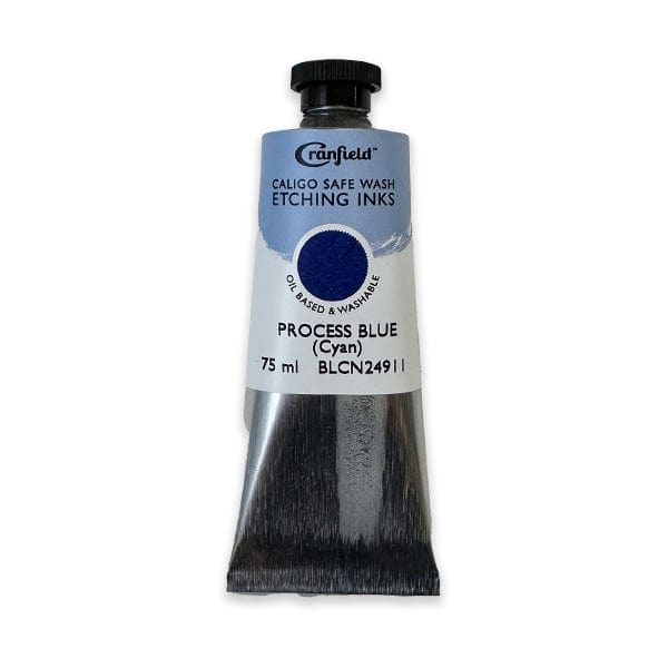 Cranfield - Caligo Safe Wash Etching Ink - 75mL Tube - Process Blue (Cyan)