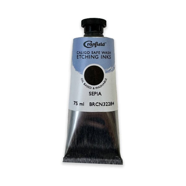 Cranfield - Caligo Safe Wash Etching Ink - 75mL Tube - Sepia