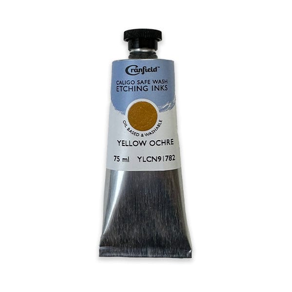 Cranfield - Caligo Safe Wash Etching Ink - 75mL Tube - Yellow Ochre