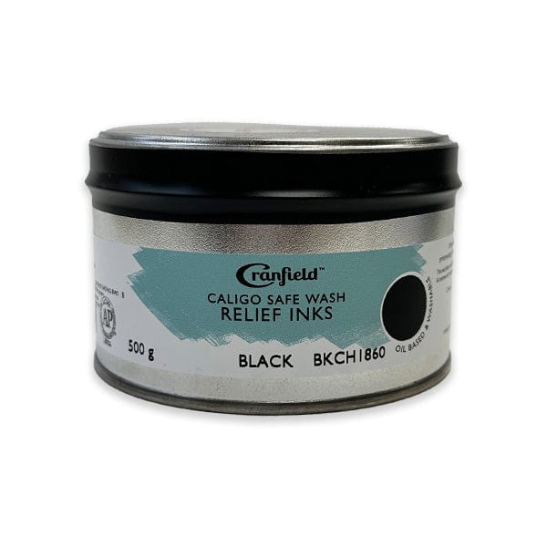 Cranfield - Caligo Safe Wash Relief Ink - 500g Tin - Black