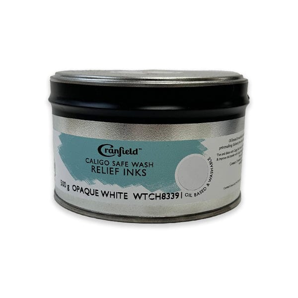 Cranfield - Caligo Safe Wash Relief Ink - 500g Tin - Opaque White