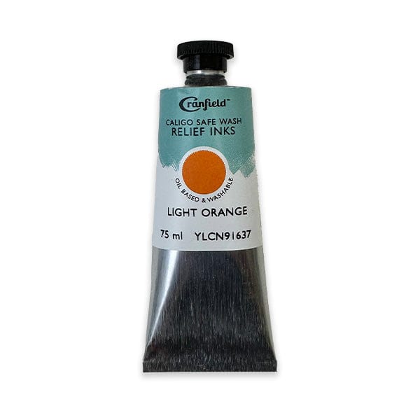 Cranfield - Caligo Safe Wash Relief Ink - 75mL Tube - Light Orange