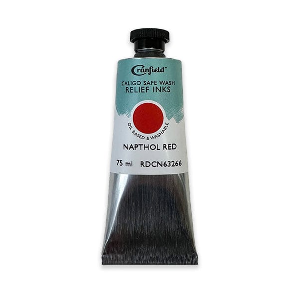 Cranfield - Caligo Safe Wash Relief Ink - 75mL Tube - Napthol Red