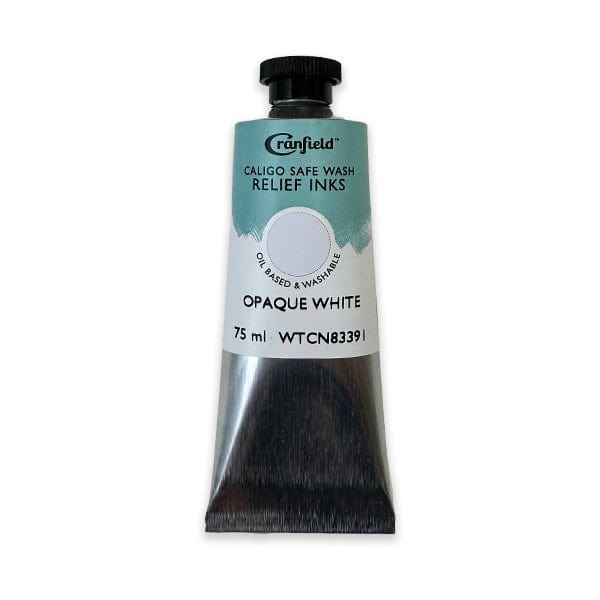 Cranfield - Caligo Safe Wash Relief Ink - 75mL Tube - Opaque White