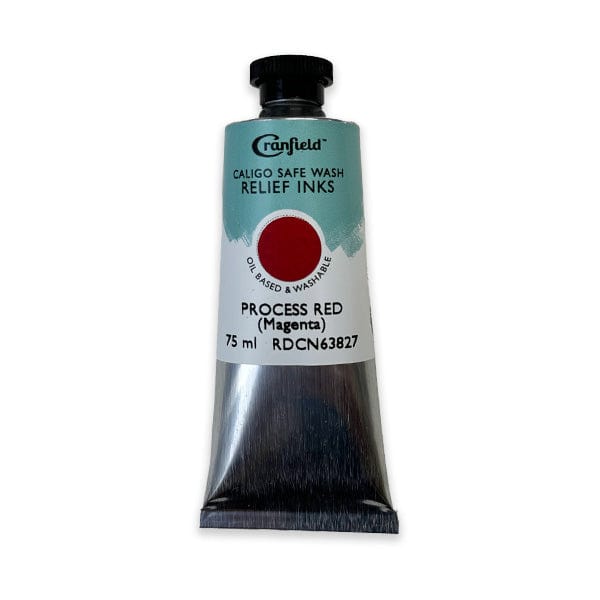 Cranfield - Caligo Safe Wash Relief Ink - 75mL Tube - Process Red (Magenta)