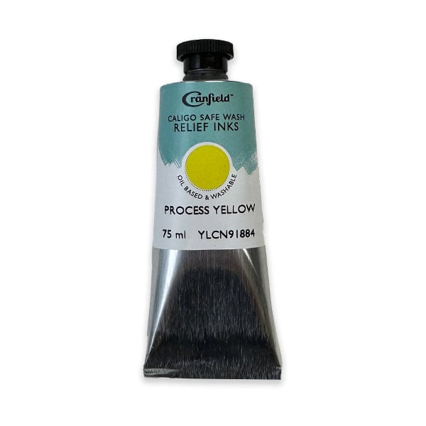 Cranfield - Caligo Safe Wash Relief Ink - 75mL Tube - Process Yellow