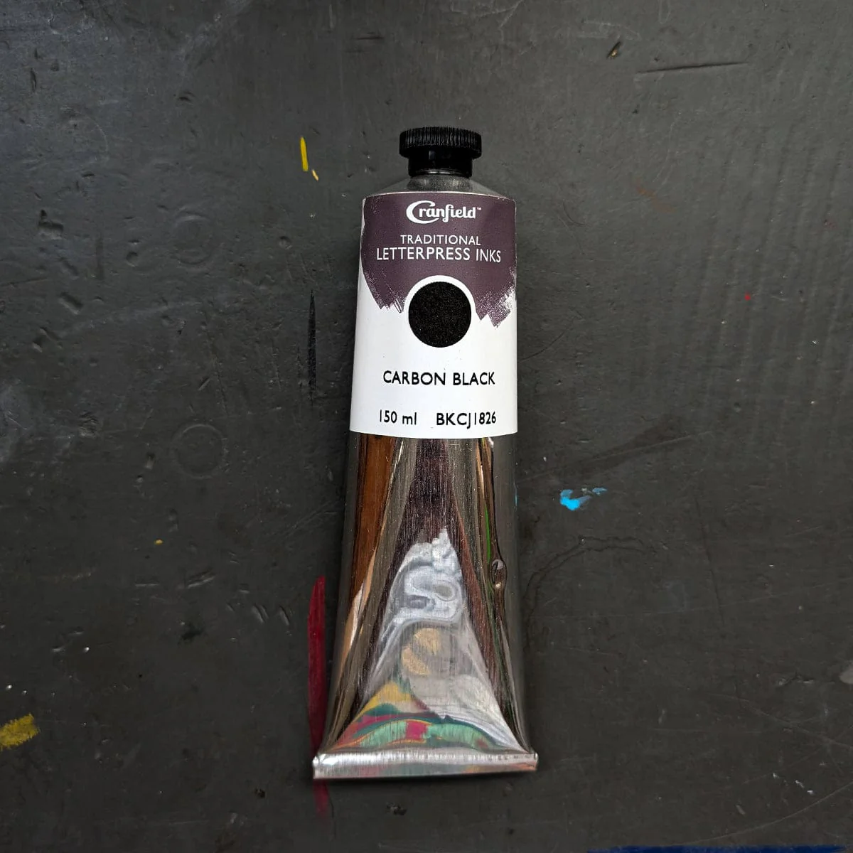 Cranfield - Traditional Letterpress Inks - 150mL Tube - Carbon Black