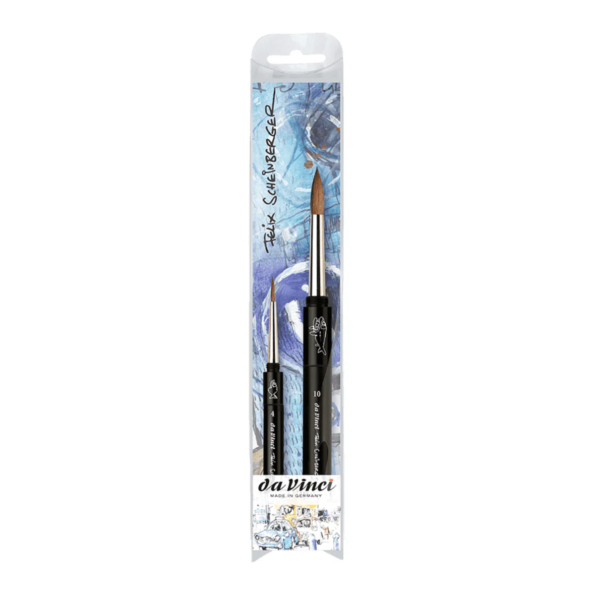 da Vinci - Colineo - Travel Brushes - Felix Sheinberger LIMITED EDITION - Set of 2