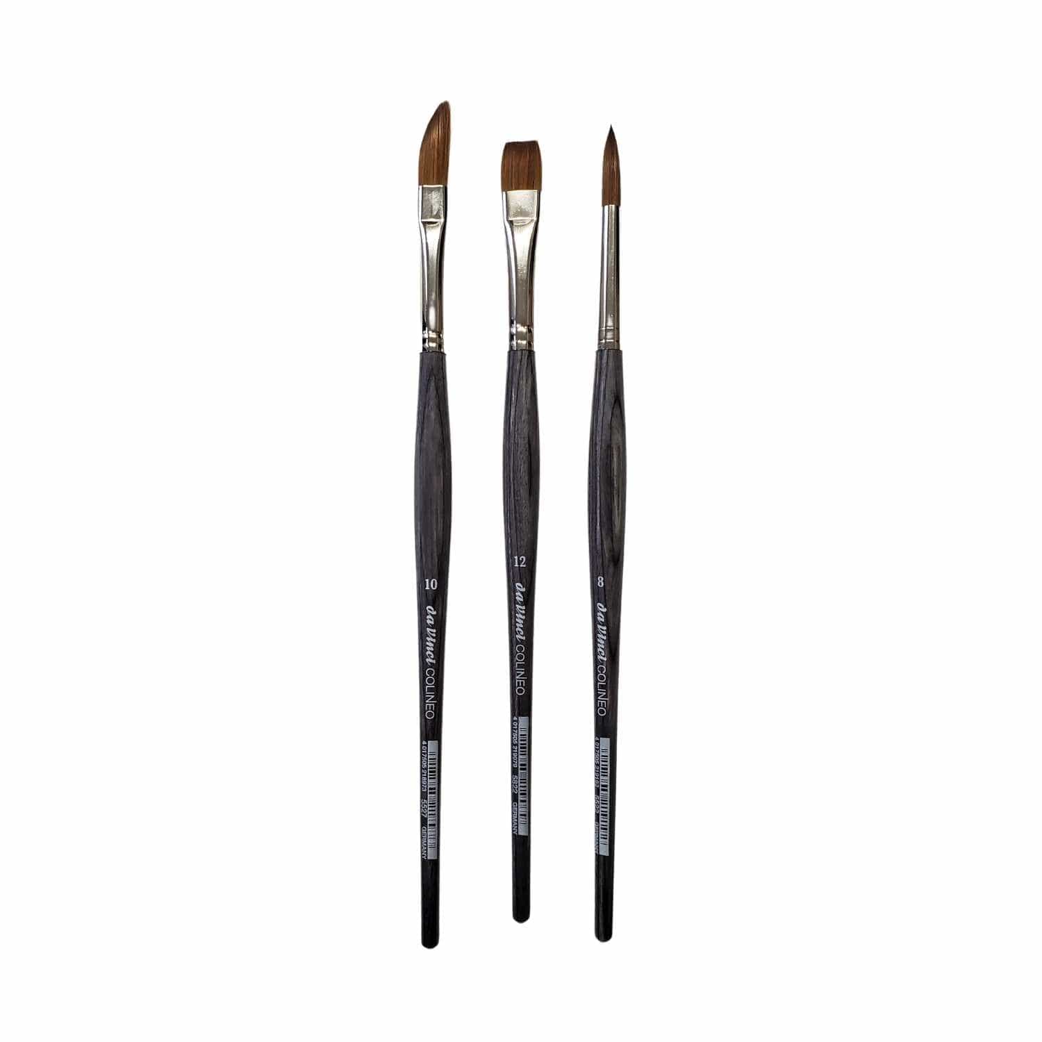 da Vinci - Colineo - Synthetic Sable Brushes - 3 Piece Gift Set - Image 4