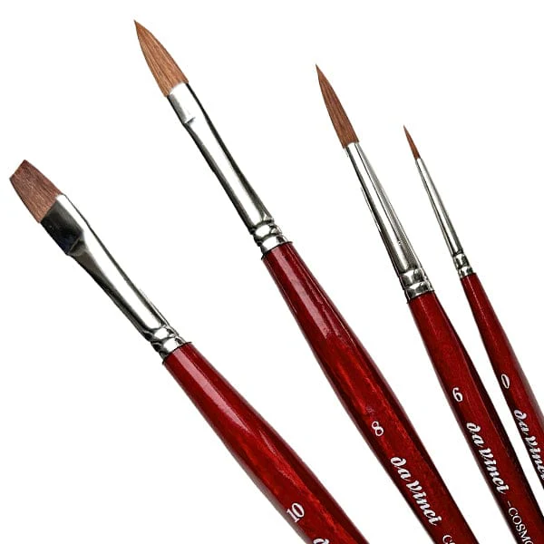 da Vinci - COSMOTOP-SPIN - Synthetic Brushes - #5231: Watercolour - Set of 4