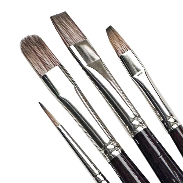 da Vinci - Grigio - Synthetic Brushes - Set of 4
