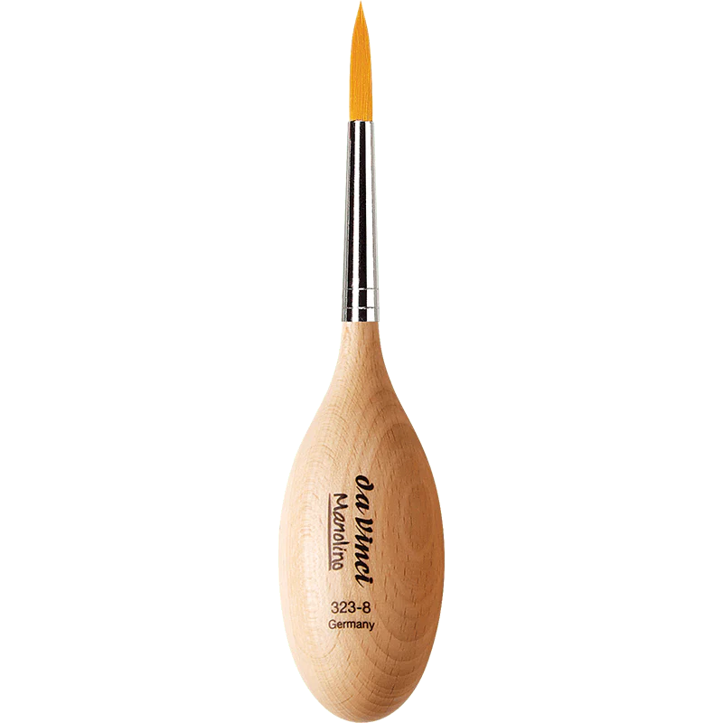 da Vinci - Manolino - Ergonomic Brush - Series 323 - Round - Size 8