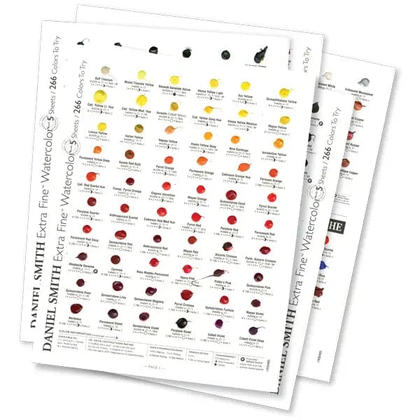 Daniel Smith - Extra Fine Watercolour - Dot Card - 266 Colours