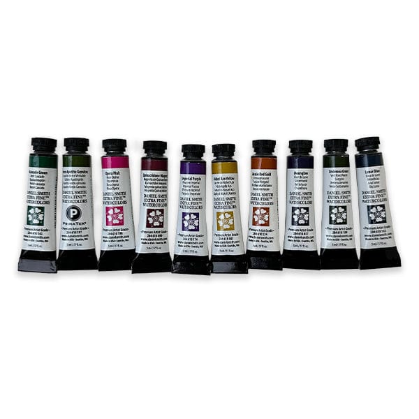 Daniel Smith - Extra Fine Watercolours - Jean Haines' Master Artist Set - 10 Colours in 5mL Tubes - Image 2