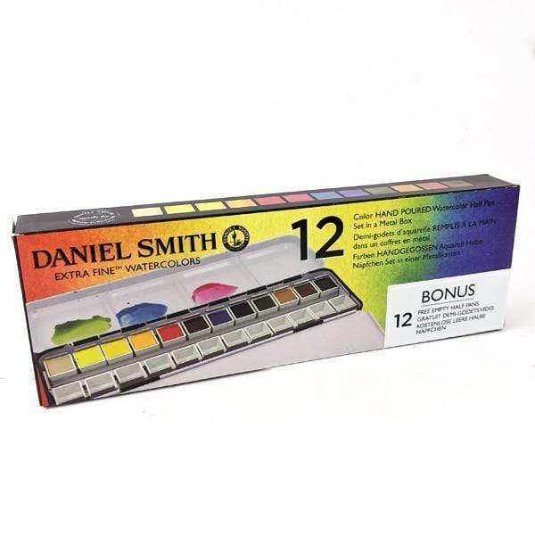Daniel Smith - Extra Fine Watercolours - Original Palette - Set of 12 Half Pans