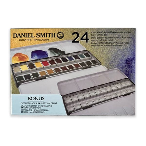 Daniel Smith - Extra Fine Watercolours - Original Palette - Set of 24 Half Pans