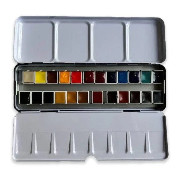 Daniel Smith - Extra Fine Watercolours - Original Palette - Set of 24 Half Pans - Image 4