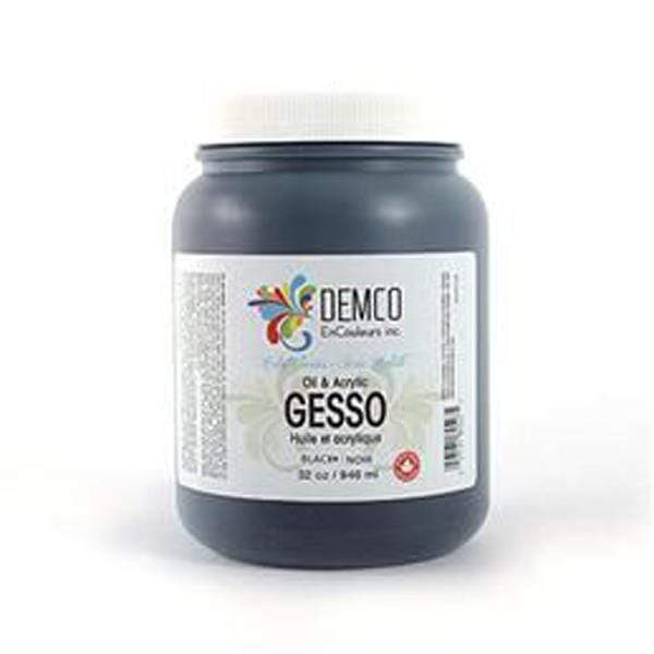Demco - Black Gesso - 1000mL Jar