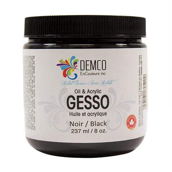Demco - Black Gesso - 237mL Jar