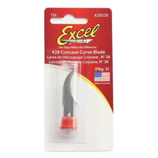 Excel - Replacement Blades - #28 Concave Curve - 5 Pack
