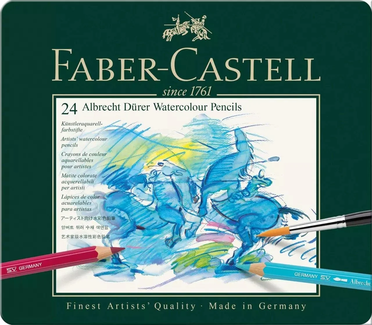 Faber-Castell - Albrecht Dürer - Watercolour Pencil Tin - 24 Colours
