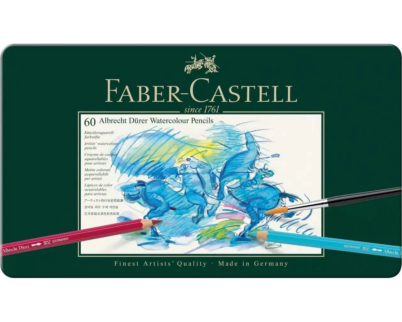 Faber-Castell - Albrecht Dürer - Watercolour Pencil Tin - 60 Colours