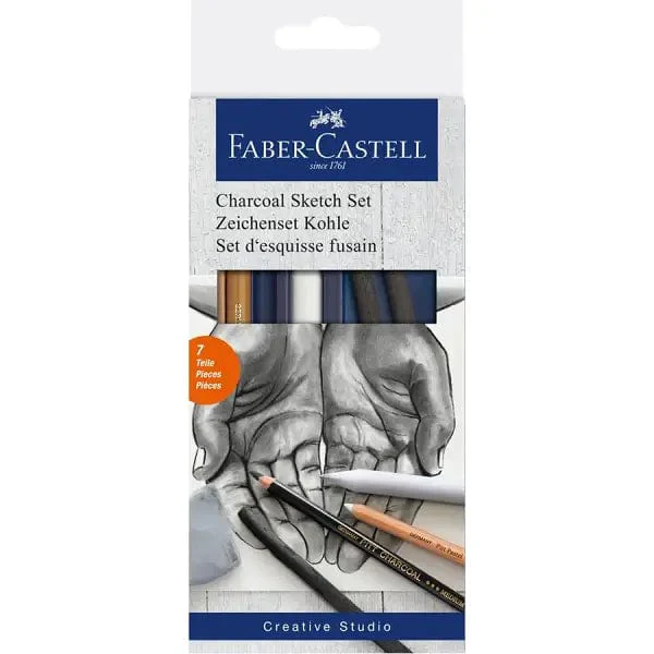 Faber-Castell - Creative Studio - Charcoal Sketch Set - 7 Pieces