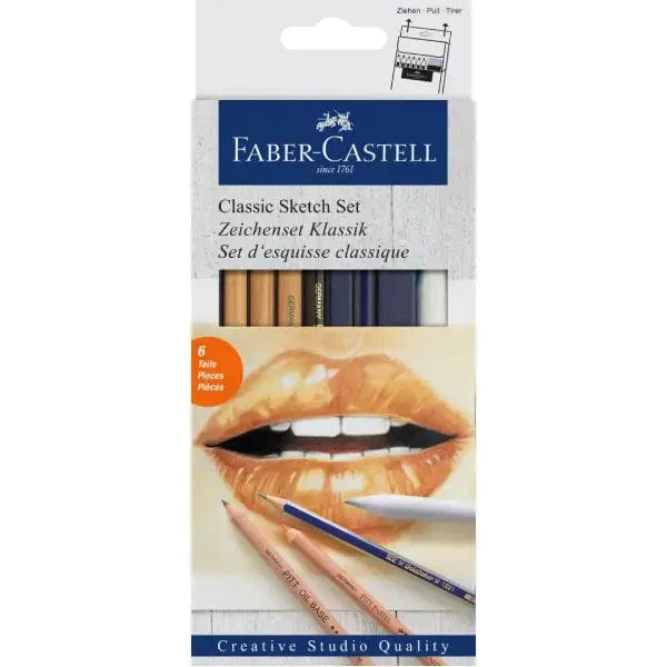 Faber-Castell - Creative Studio - Classic Sketch Set - 6 Pieces