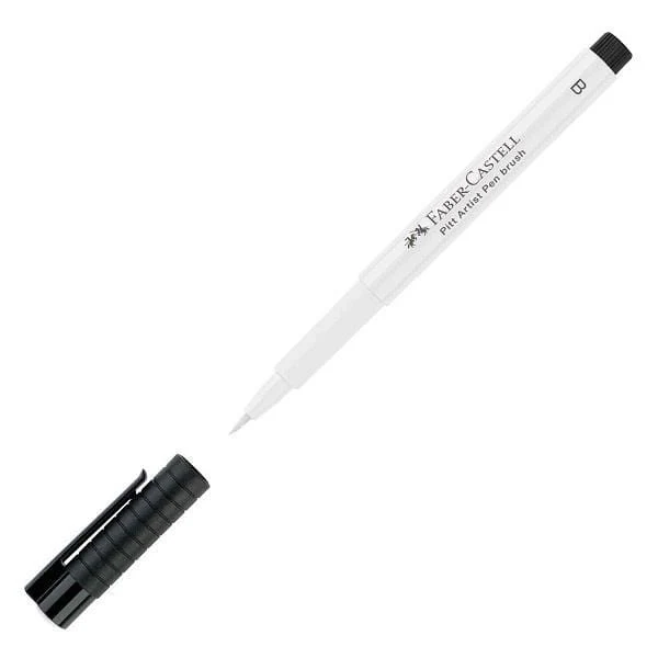 Faber-Castell - Pitt Artist Pen - Brush Tip - White