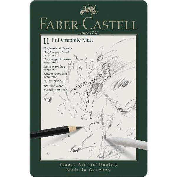 Faber-Castell - Pitt Graphite Matt Pencil - 11 Piece Set
