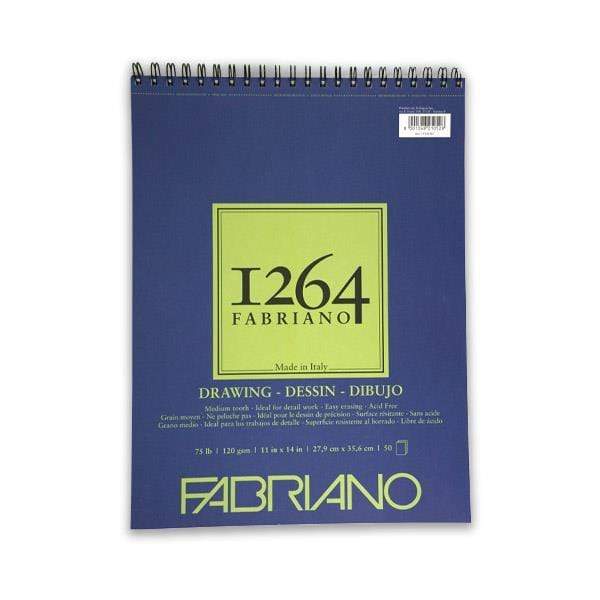 Fabriano - 1264 - Drawing Paper - 75lb - 11x14" Top Coil Pad