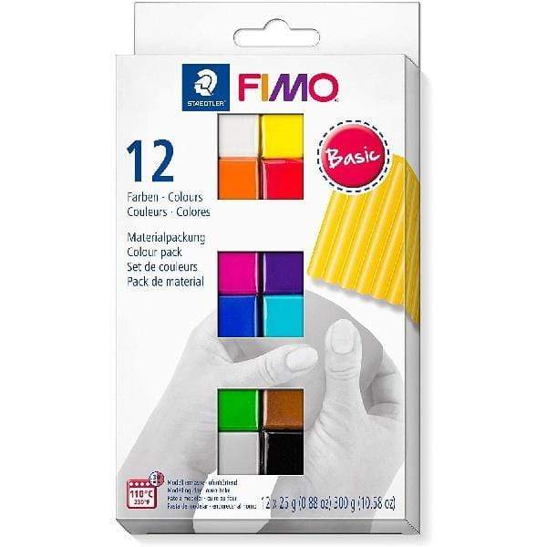 FIMO - Soft Modeling Clay - Basic Set - 12 Colours