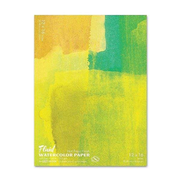 Fluid - Watercolour Block - Hot Press - 140lb - 12x16"