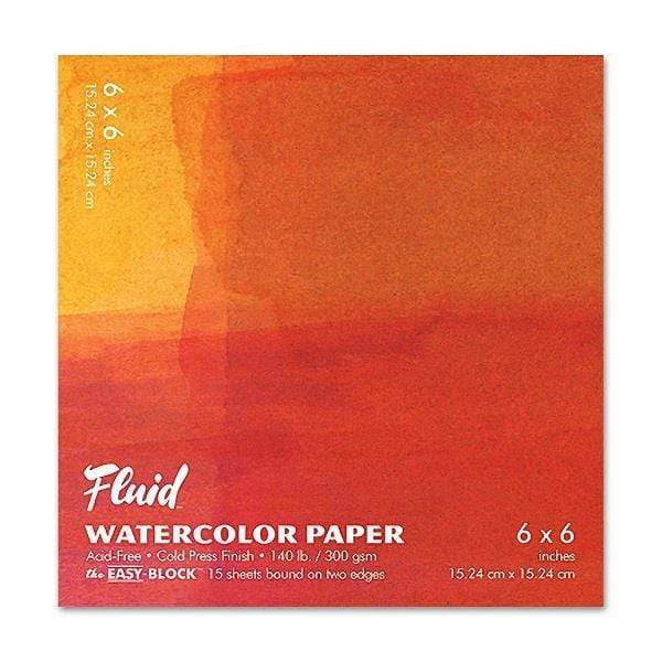 Fluid - Watercolour Block - Cold Press - 140lb - 6x6"
