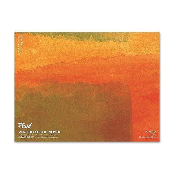 Fluid - Watercolour Block - Cold Press - 140lb - 9x12"