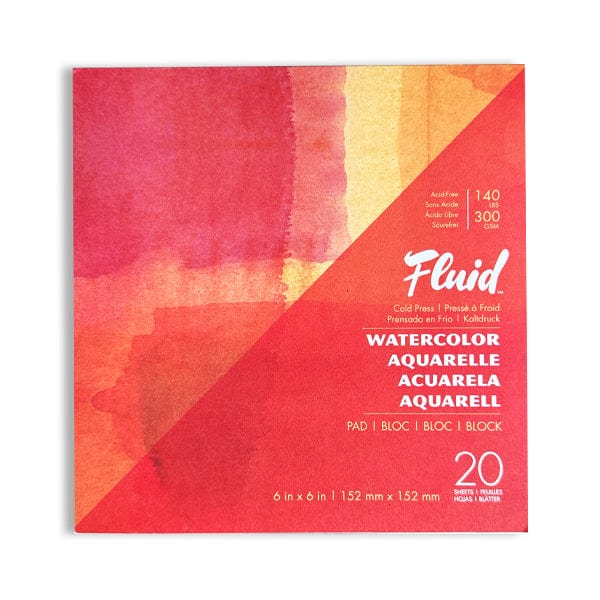 Fluid - Watercolour Pad - Cold Press - 140lb - 6x6"