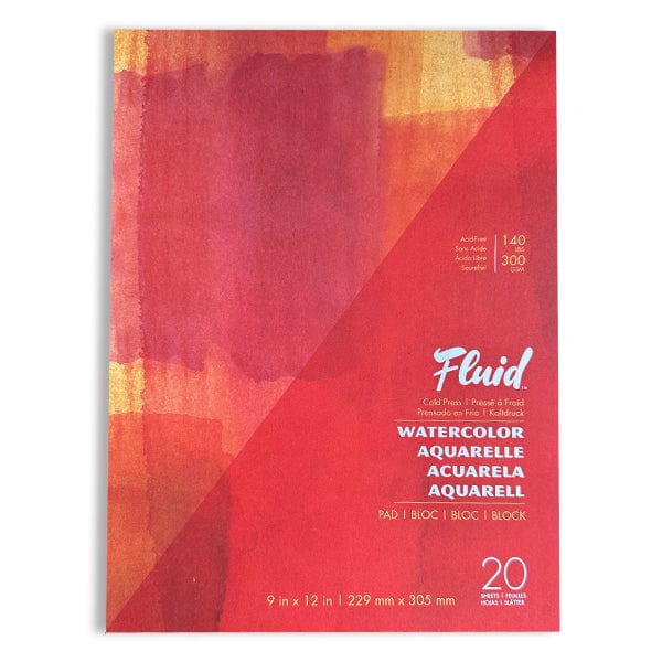 Fluid - Watercolour Pad - Cold Press - 140lb - 9x12"