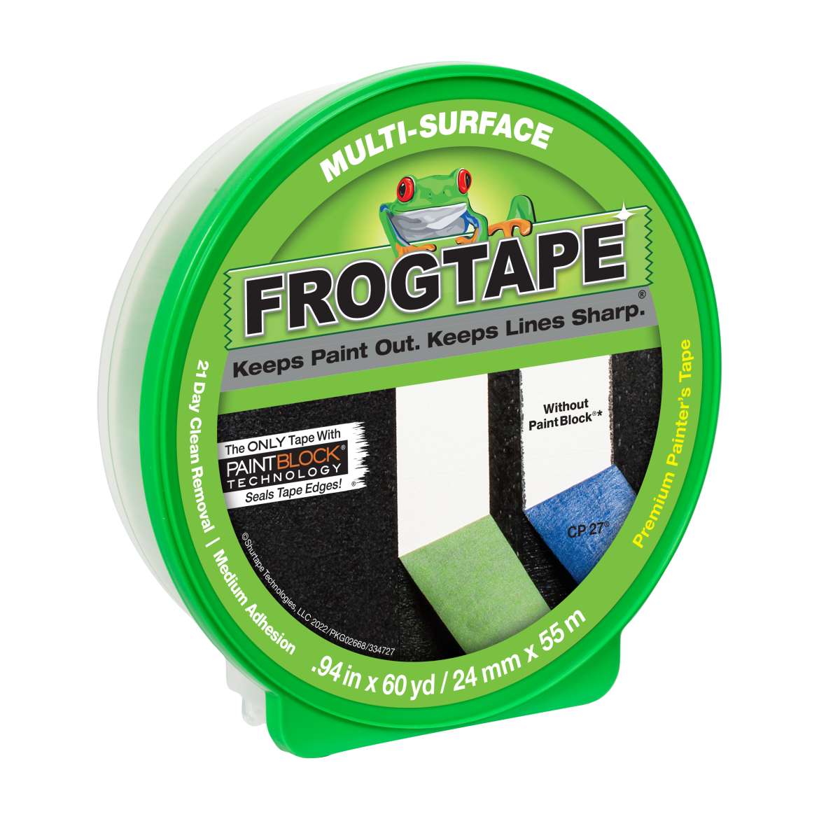 Frogtape - Painter's Tape - 24mm x 55m Roll - Multi-Surface