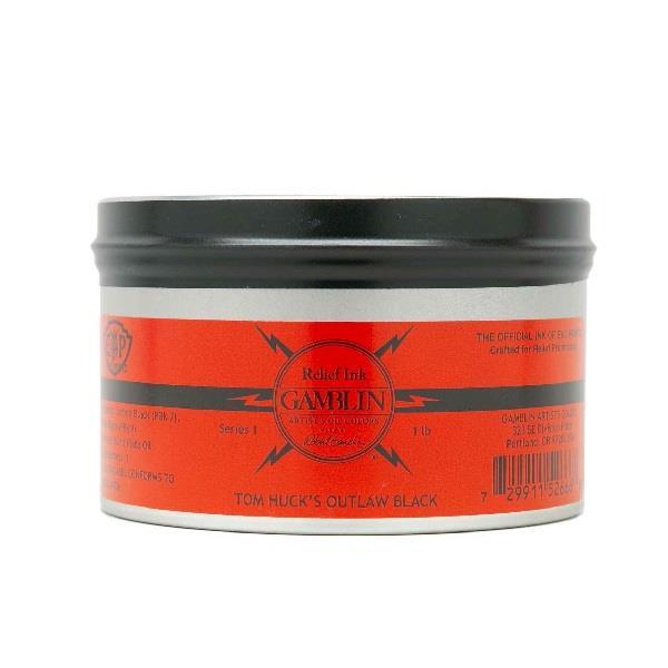 Gamblin - Relief Ink - 1lb Tin - Tom Huck's Outlaw Black