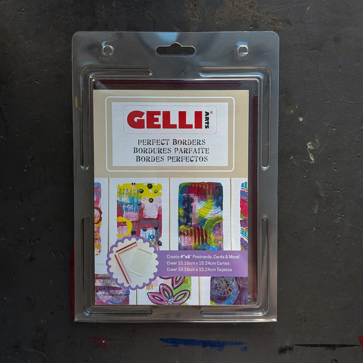 Gelli Arts - Perfect Borders - 4x6" Postcard Set