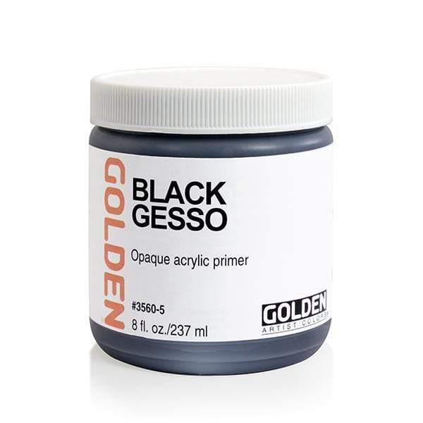 Golden - Black Gesso - 237mL Jar