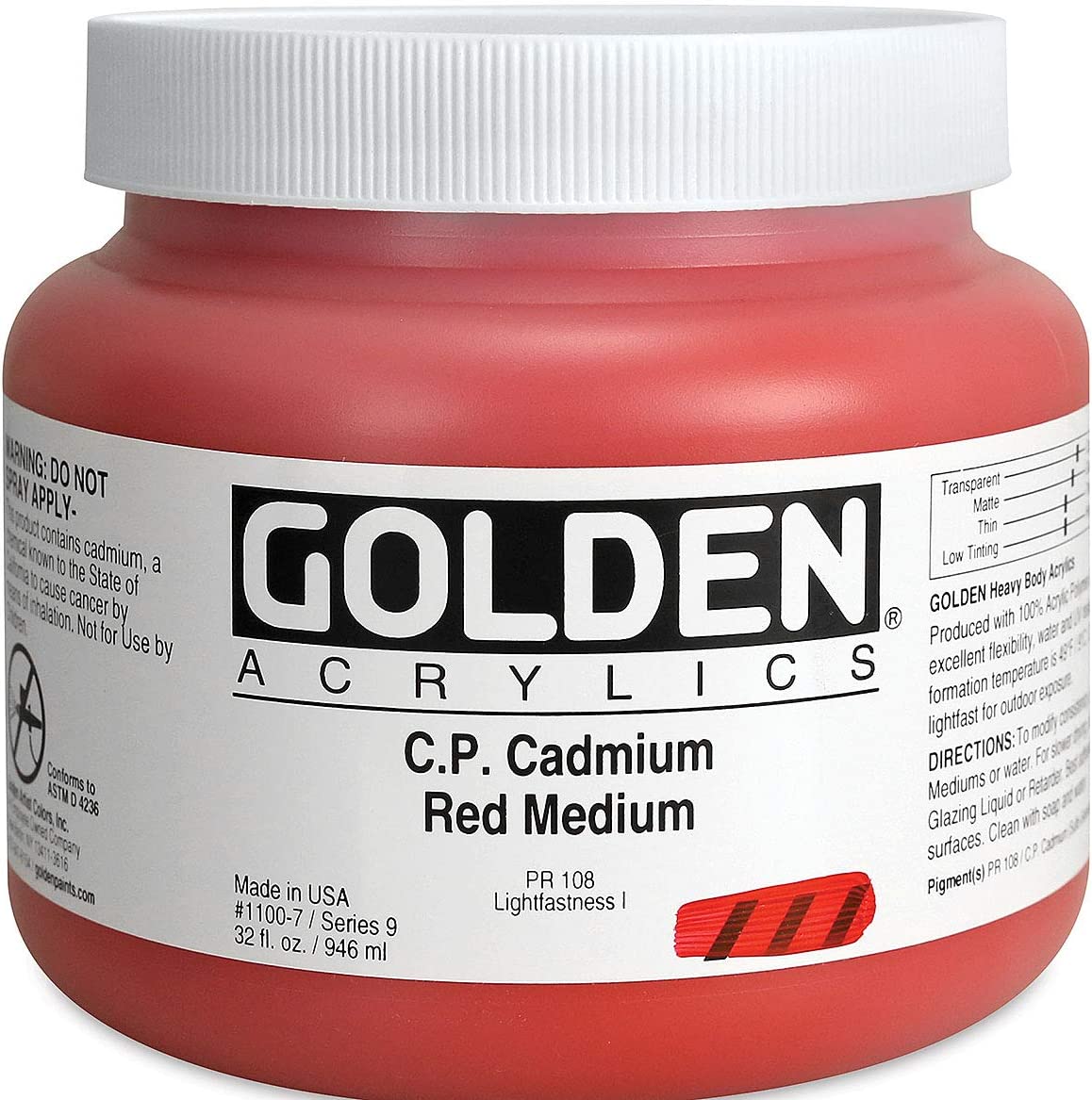 Golden - Heavy Body Acrylics - 946mL Jars - Series 9