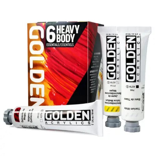 Golden - Heavy Body Acrylics - Essentials Set - 6 Colours