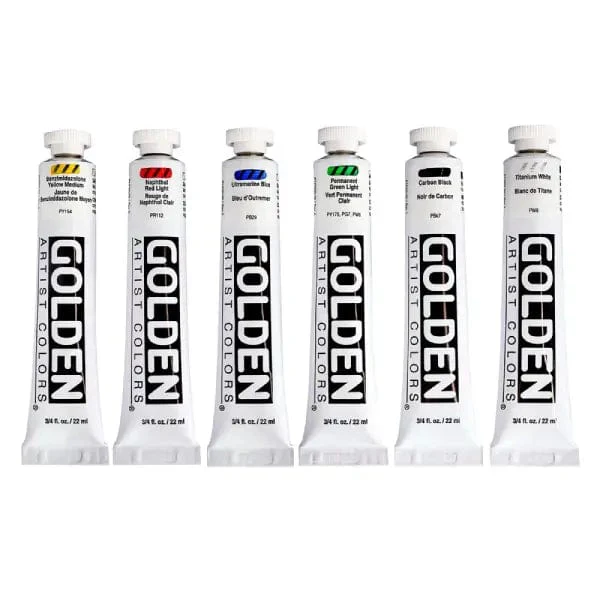 Golden - Heavy Body Acrylics - Intro Set - 6 Colours - Image 2