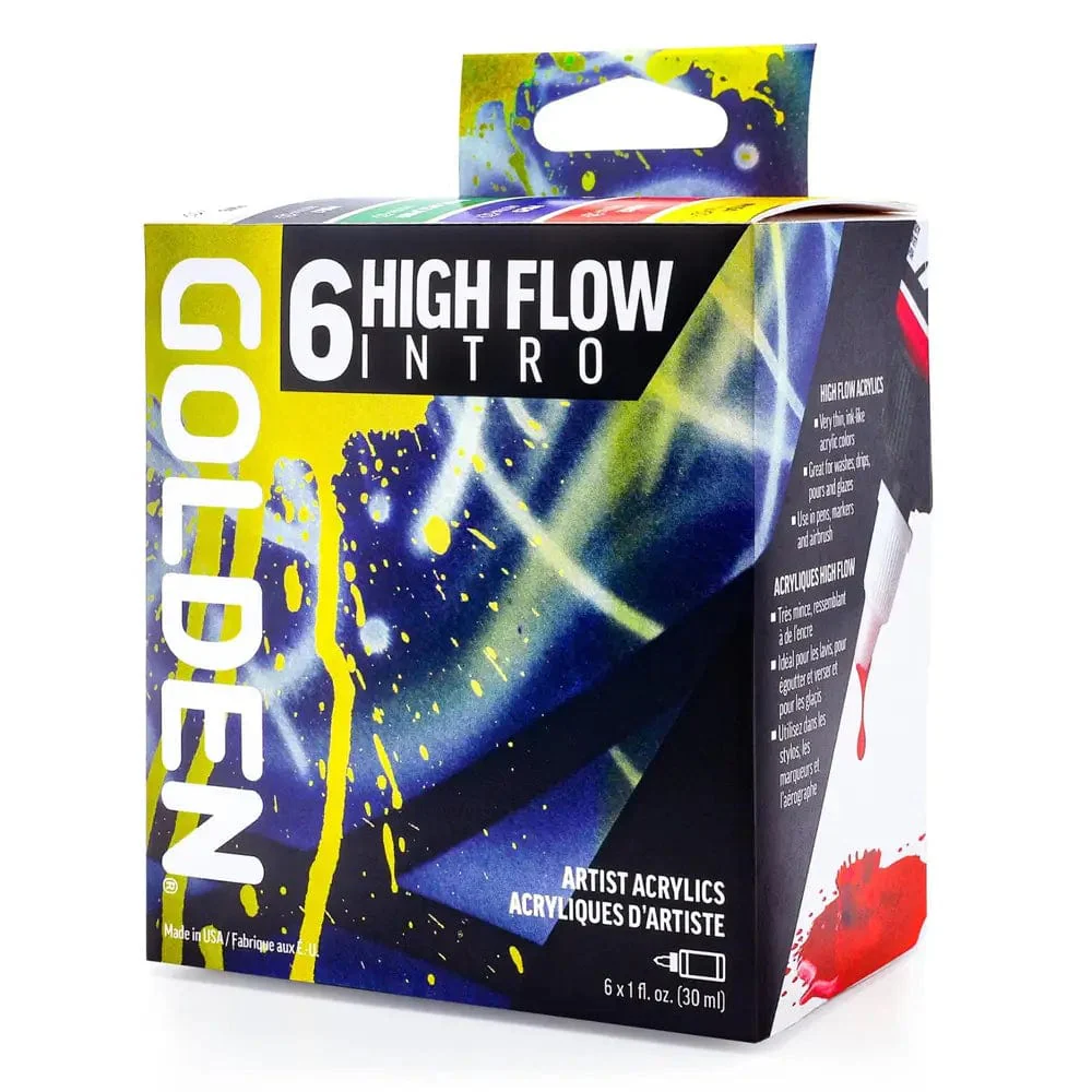 Golden - High Flow Acrylics - Intro Set - 6 Colours