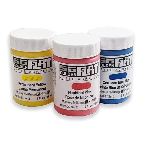 Golden - SoFlat - Matte Acrylic Paint - 59mL Jars - Series 2