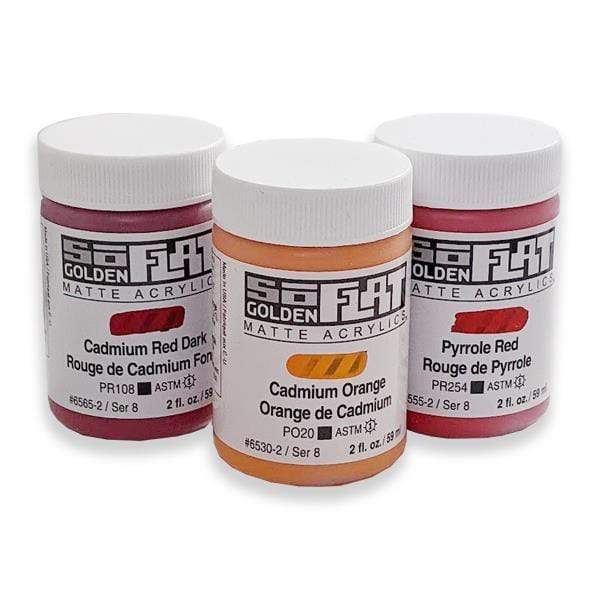 Golden - SoFlat - Matte Acrylic Paint - 59mL Jars - Series 8