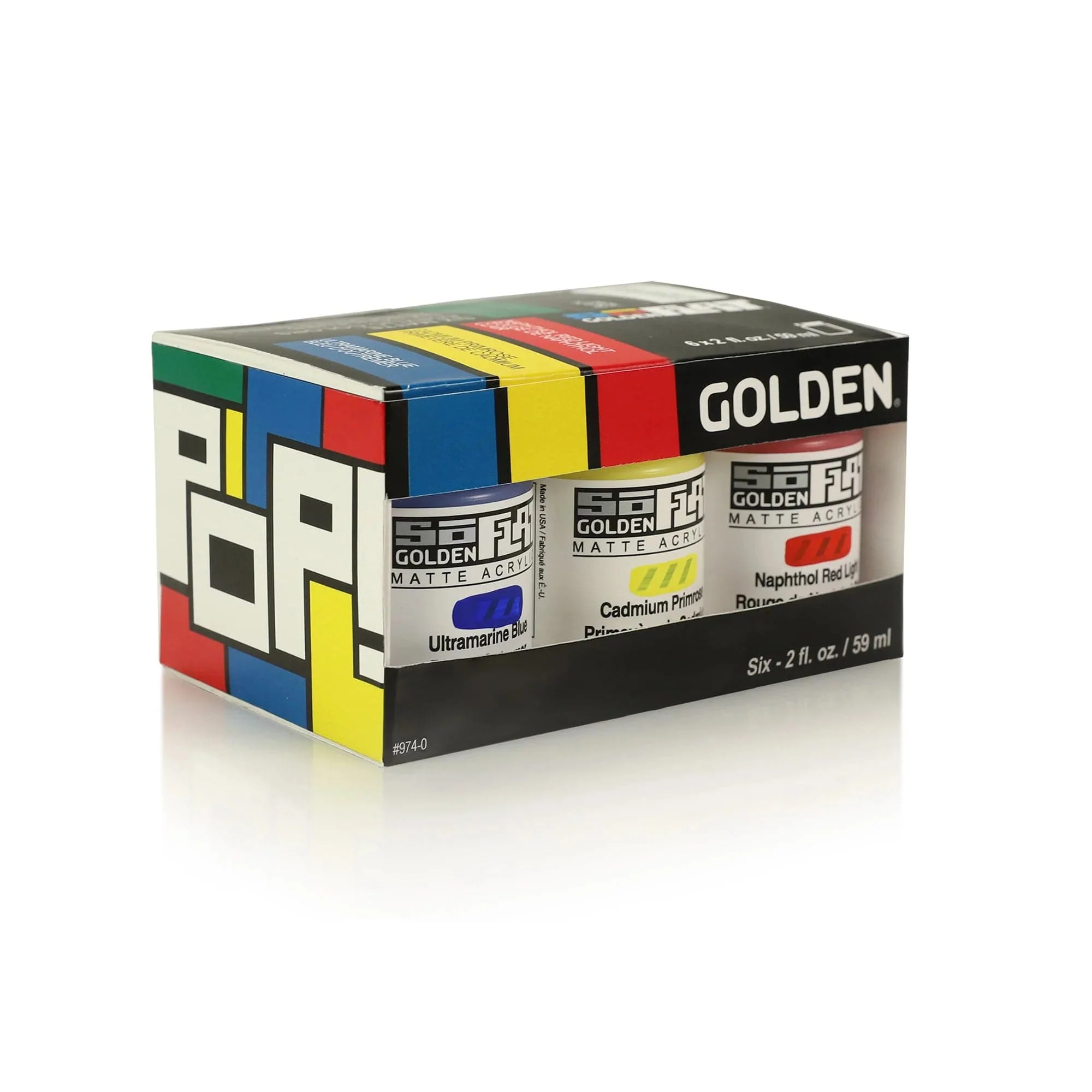 Golden - SoFlat - Paint Set - 6 x 59mL Jars - Pop!